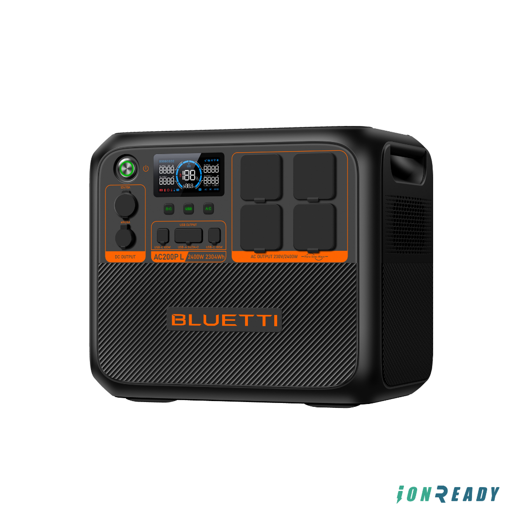 BLUETTI Portable Power Station AC200PL, 2400W LiFePO4 Battery Backup, 2304Wh Expandable, RV Trailer, Power Outage
