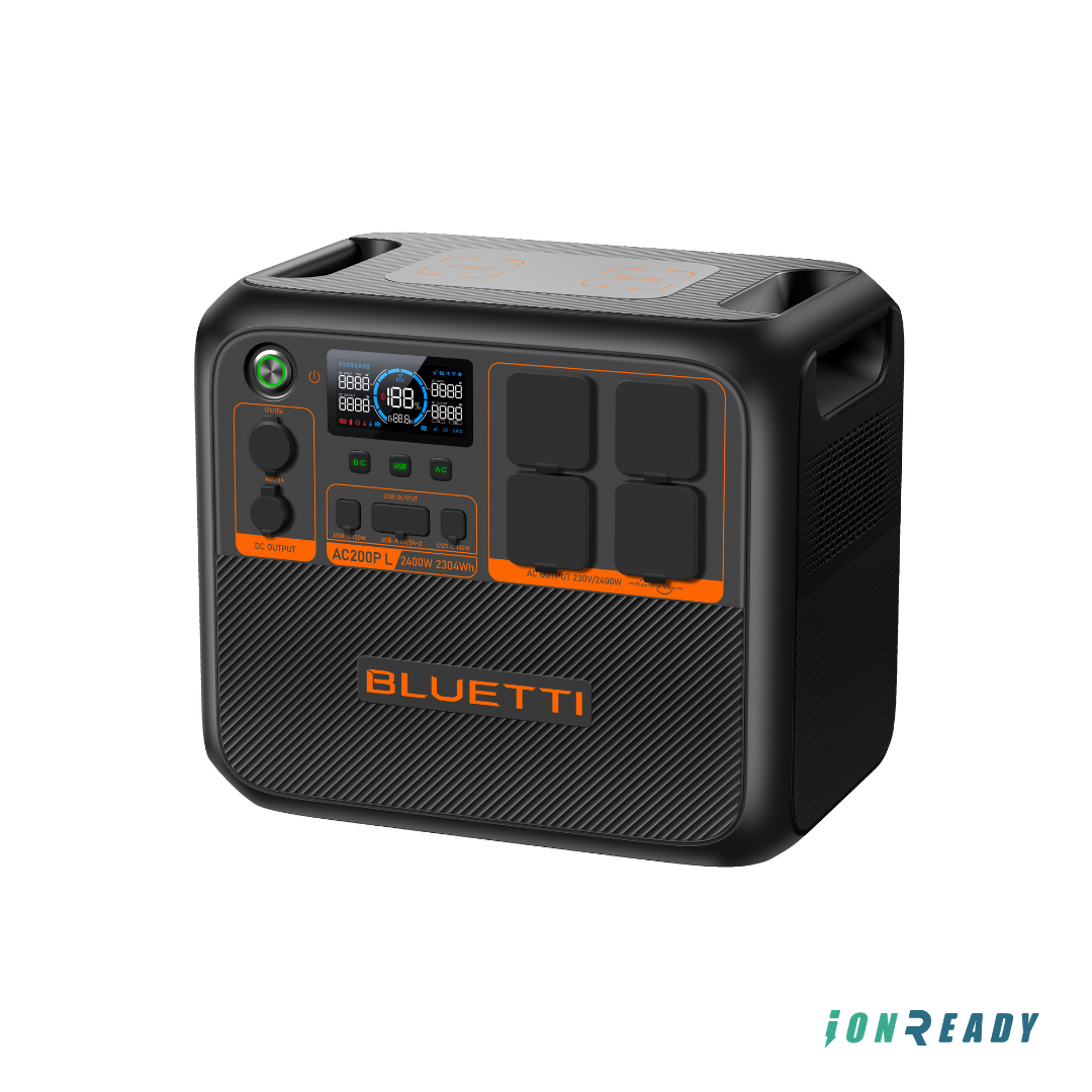 BLUETTI Portable Power Station AC200PL, 2400W LiFePO4 Battery Backup, 2304Wh Expandable, RV Trailer, Power Outage