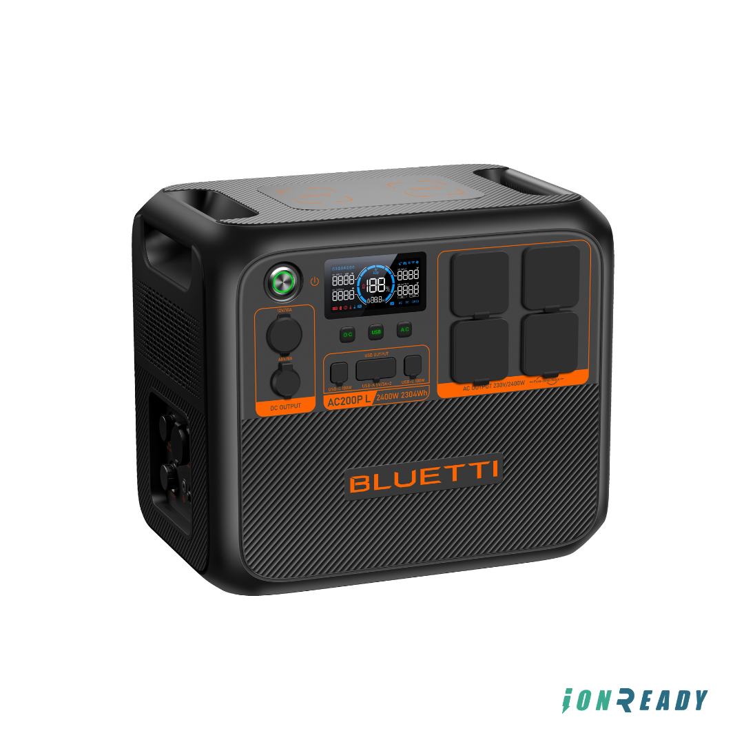 BLUETTI Portable Power Station AC200PL, 2400W LiFePO4 Battery Backup, 2304Wh Expandable, RV Trailer, Power Outage