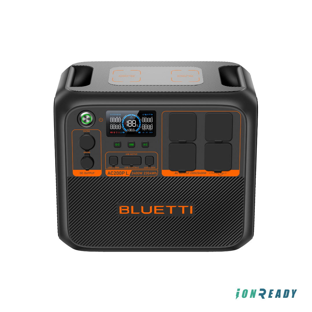 BLUETTI Portable Power Station AC200PL, 2400W LiFePO4 Battery Backup, 2304Wh Expandable, RV Trailer, Power Outage
