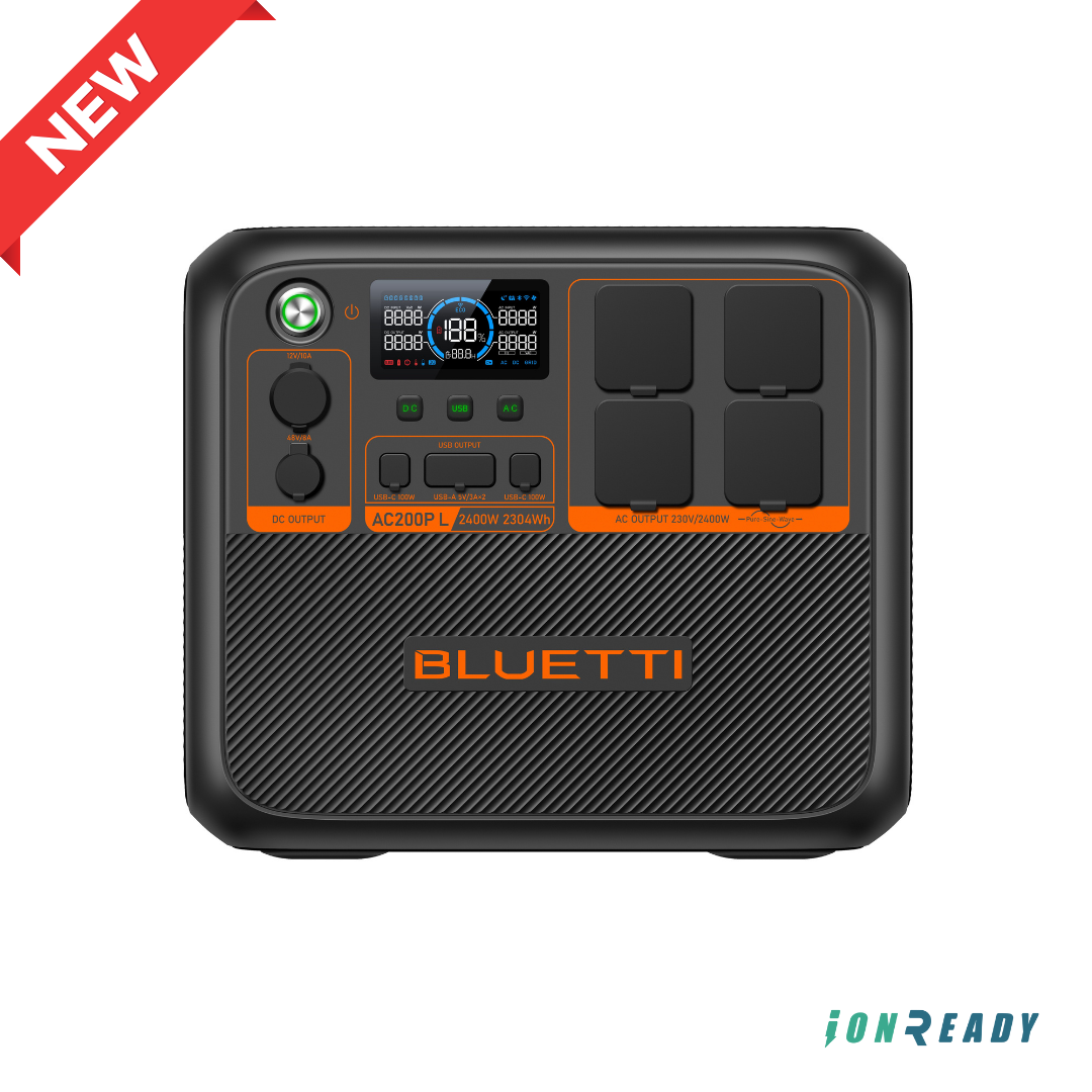 BLUETTI Portable Power Station AC200PL, 2400W LiFePO4 Battery Backup, 2304Wh Expandable, RV Trailer, Power Outage