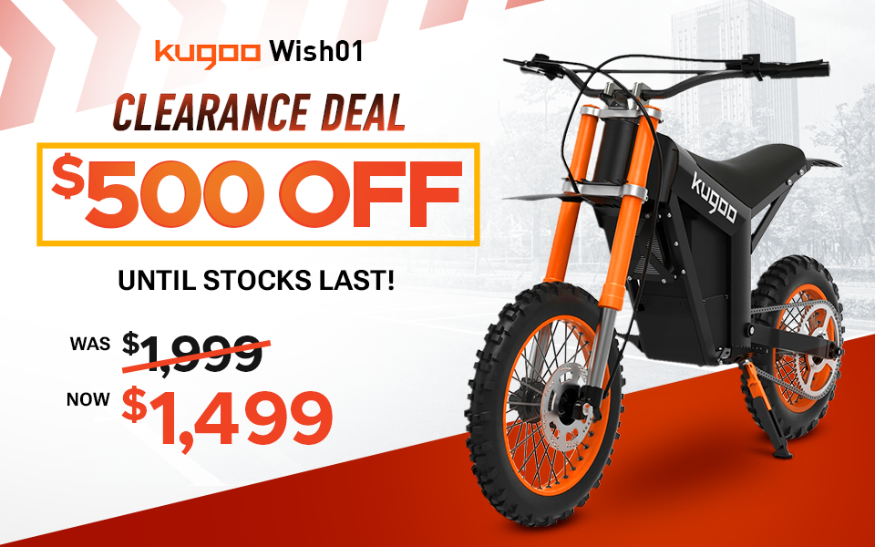 Save $500 Now: Kugoo Wish 01 Electric Bike