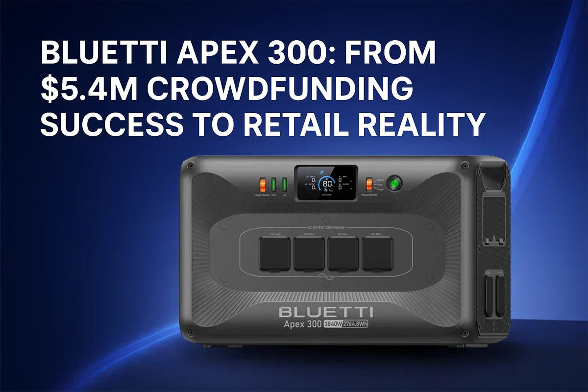 Bluetti Apex 300 Launches in Retail After $5.4M Crowdfunding Success