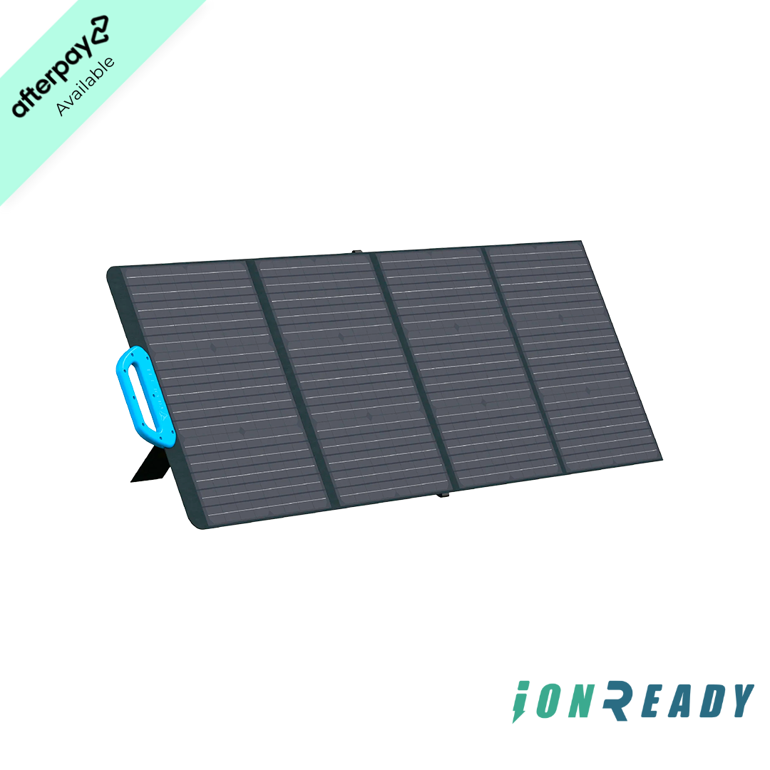 BLUETTI PV120 Solar Panel, 120 Watt for Portable Power Station EB3A EB55 EB70S AC2A AC70 AC180 AC200L AC200MAX AC300, Foldable Solar Charger with Adjustable Kickstands for RV, Camping, Blackout